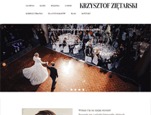 Tablet Screenshot of krzysztofzietarski.pl